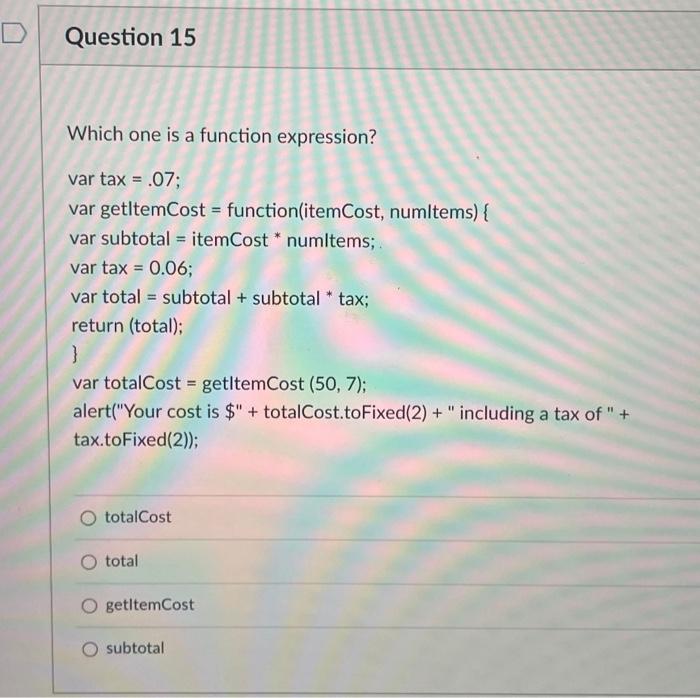 Solved As window is the global object of JavaScript, it is | Chegg.com