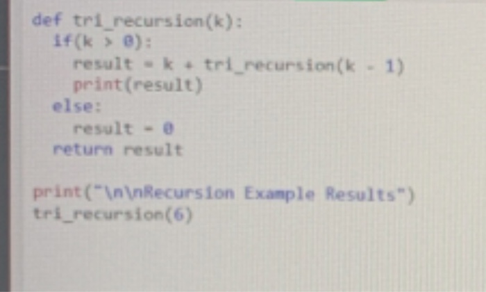 Solved when the function calls its self why are the answers: | Chegg.com