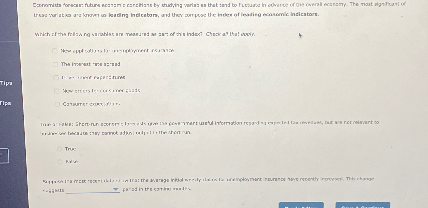 Solved Economists forecast future economic conditions by | Chegg.com