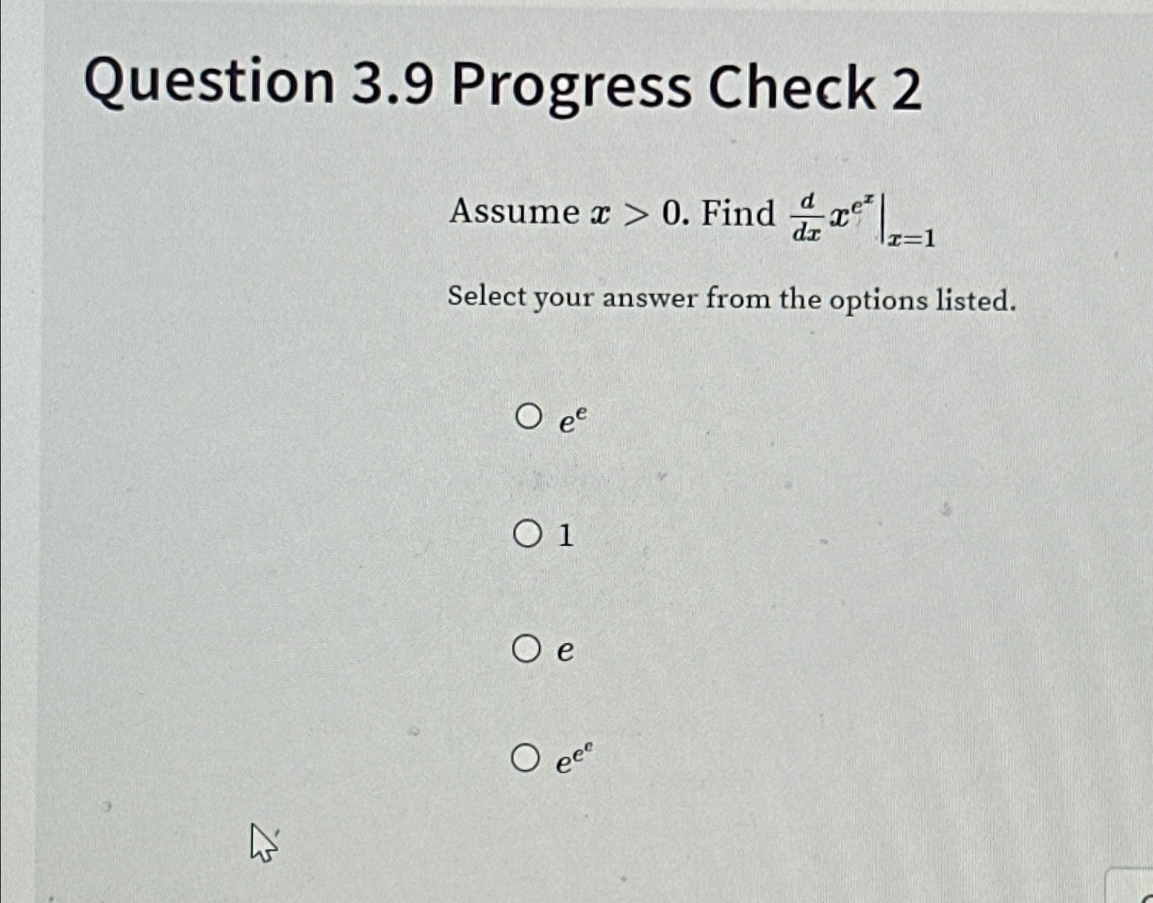 Solved Question 3.9 ﻿Progress Check 2Assume x>0. ﻿Find | Chegg.com