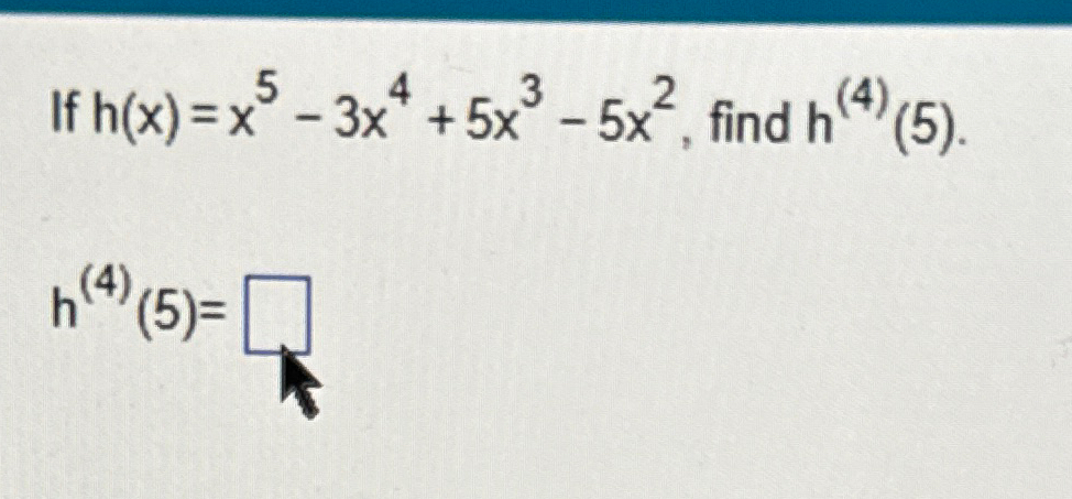 h x )= 3x 4 2x 5 x 9x 3 7