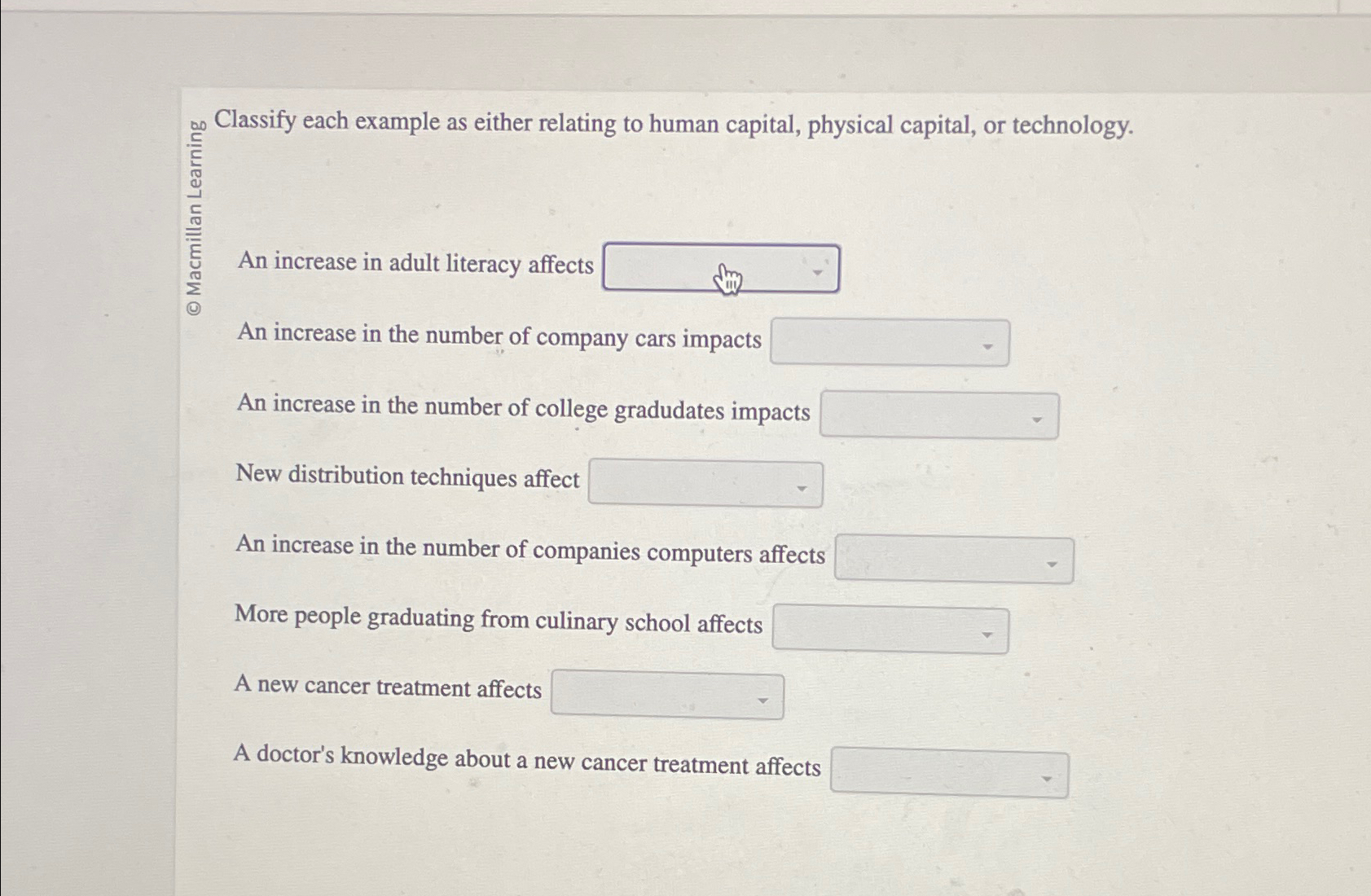 Solved „ ﻿Classify each example as either relating to human 