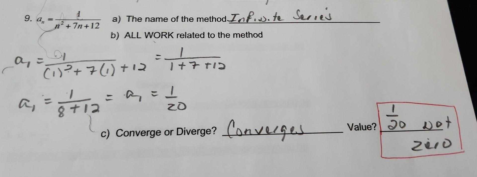 (native method) · issue Images High Quality Grahic Solved 9. an=n2+7n+121 a) The name of the method Inf.w. te | Chegg.com