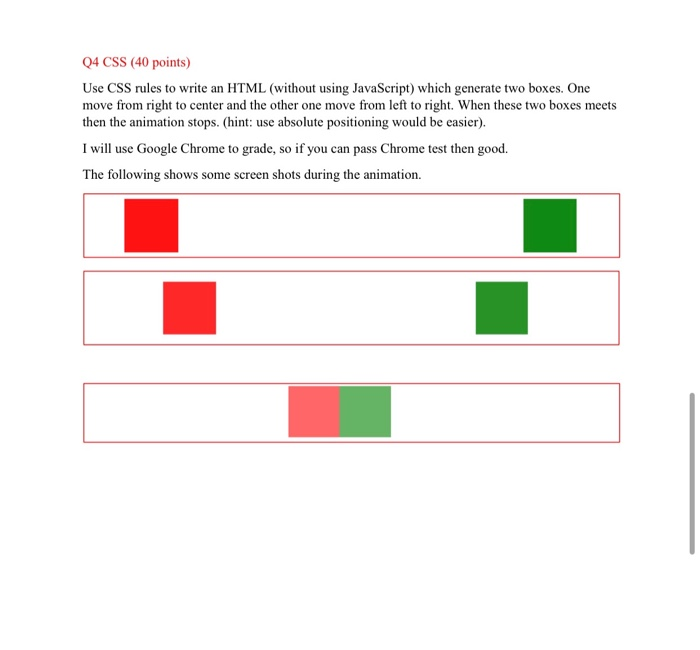 Solved 04 CSS (40 points) Use CSS rules to write an HTML | Chegg.com