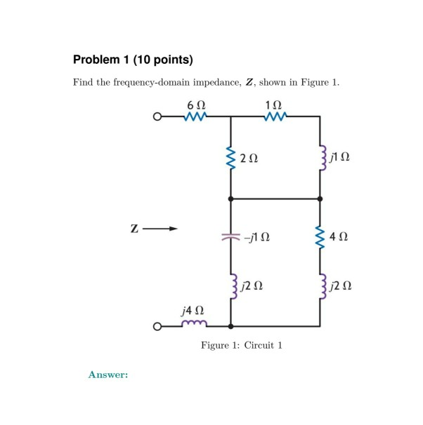 Solved Problem 1 (10 Points) Find The Frequency-domain | Chegg.com