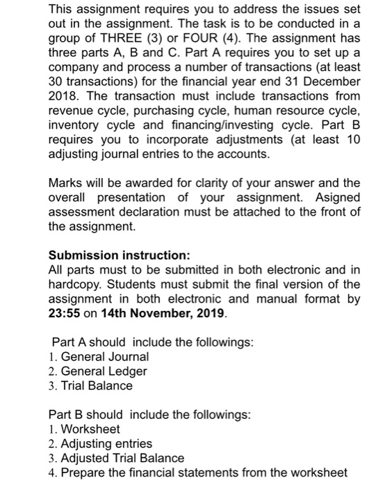 This assignment requires you to address the issues | Chegg.com