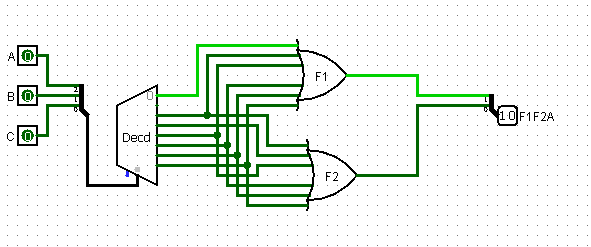 Solved F1 = ﻿A ∙ ﻿C + ﻿B' ∙ ﻿C'F2 = ﻿A' ∙ ﻿B + ﻿A ∙ ﻿C + ﻿A | Chegg.com