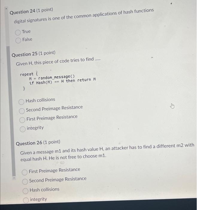 Solved Question 20 (1 point) The following figure represents | Chegg.com
