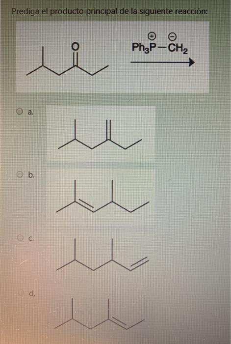 Solved Prediga El Producto Principal De La Siguiente | Chegg.com