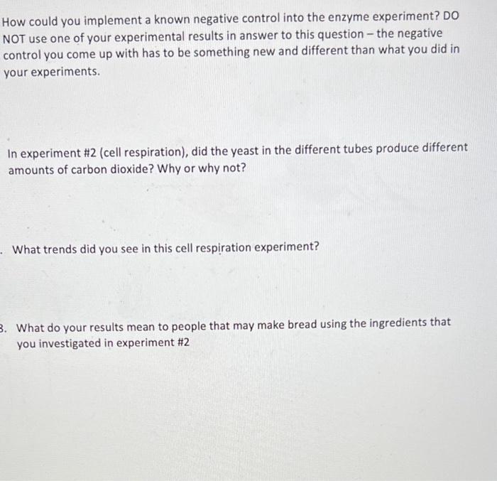 Solved How could you implement a known negative control into | Chegg.com