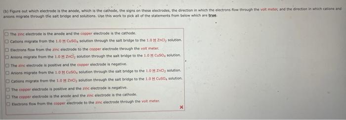 Solved A voltaic cell similiar to that shown in the figure | Chegg.com