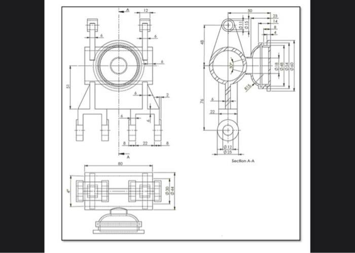 Solved please solve using solidworksall dimensions are in | Chegg.com