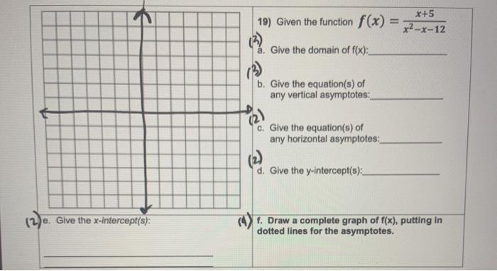 Solved 6 X 5 19 Given The Function F X X X 12 A Giv Chegg Com