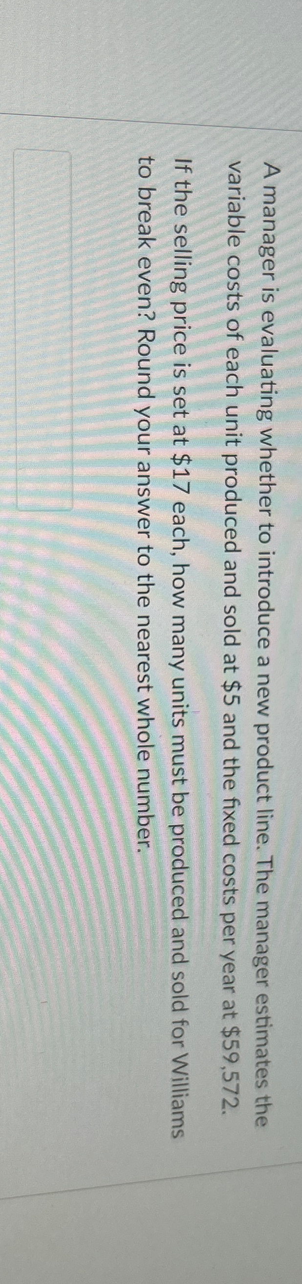 Solved A manager is evaluating whether to introduce a new | Chegg.com