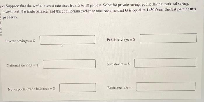 Solved The Open Economy — Work It Out: Question 1 Consider | Chegg.com