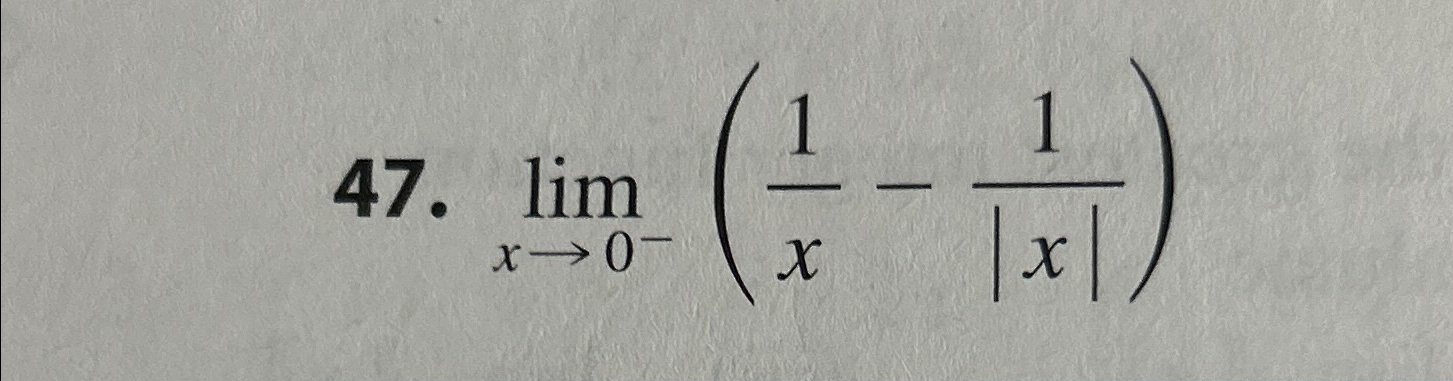 Solved Limx→0 1x 1 X Find The Limit ﻿if It Exists If The