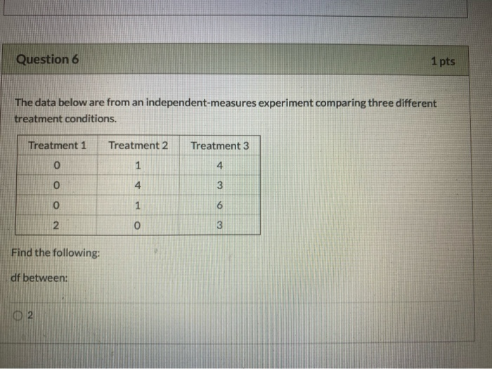 Solved Question 1 1 pts A sample of part time students are