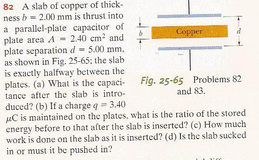 Solved A Slab Of Copper Of Thickness B = 2.00 Mm Is Thrust | Chegg.com