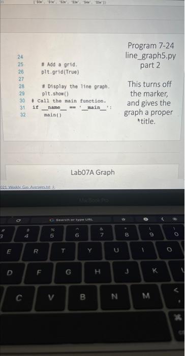 Solved Please help Must use matplotlib, help with Lab 07A | Chegg.com