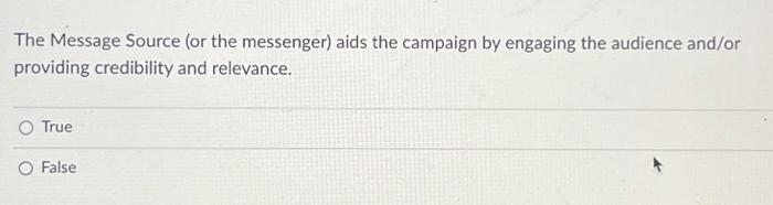 The Message Source (or the messenger) aids the | Chegg.com