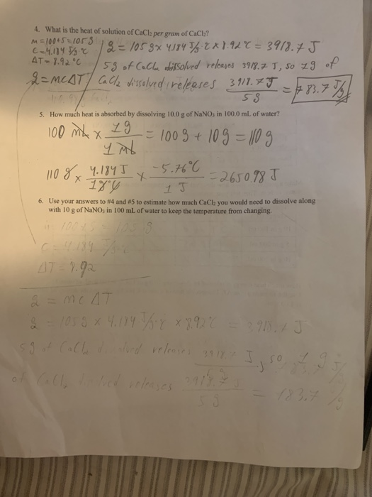 Solved Chapter 6 --Exothermic and Endothermic Reactions | Chegg.com