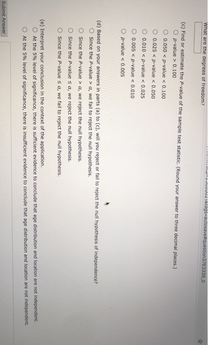 Solved MY NOTES ASK YOUR TEAC The following table shows age | Chegg.com