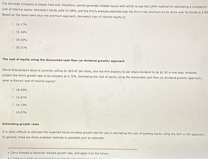 Solved the current risk free rate of return rrf is 4 67 chegg