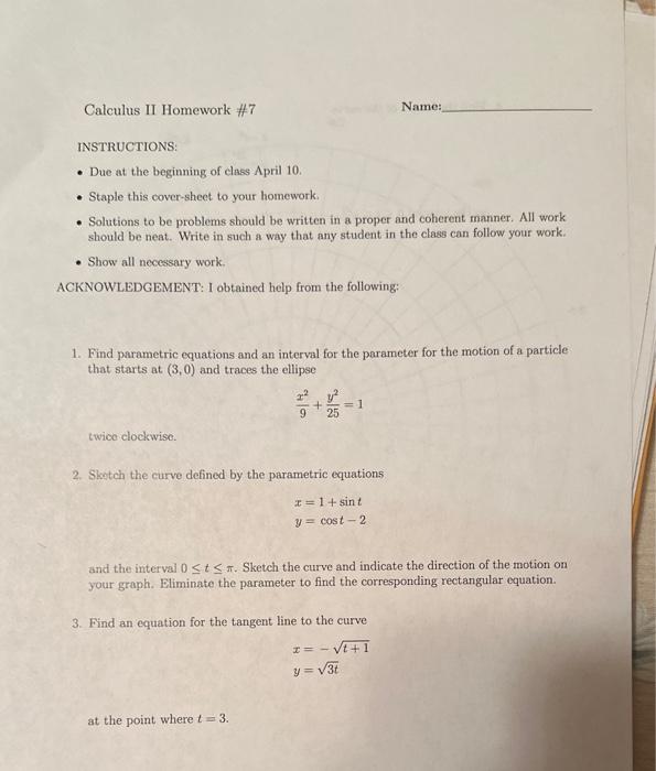 2.7 calculus homework