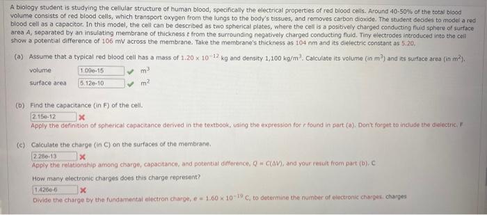 Solved A biology student is studying the cellular structure | Chegg.com
