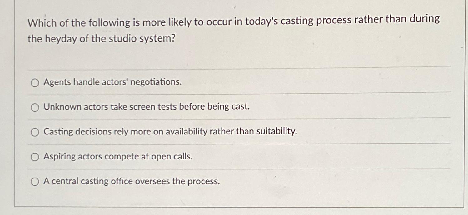 Screen Actors System