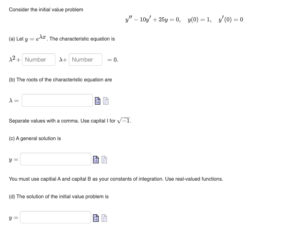 Solved Consider the initial value | Chegg.com