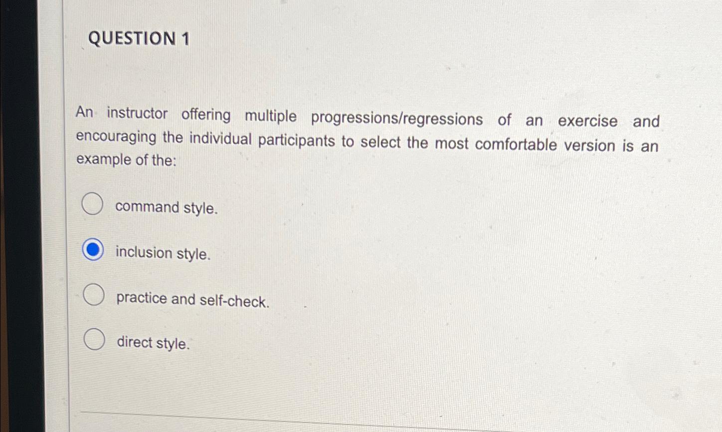 Solved QUESTION 1An instructor offering multiple | Chegg.com