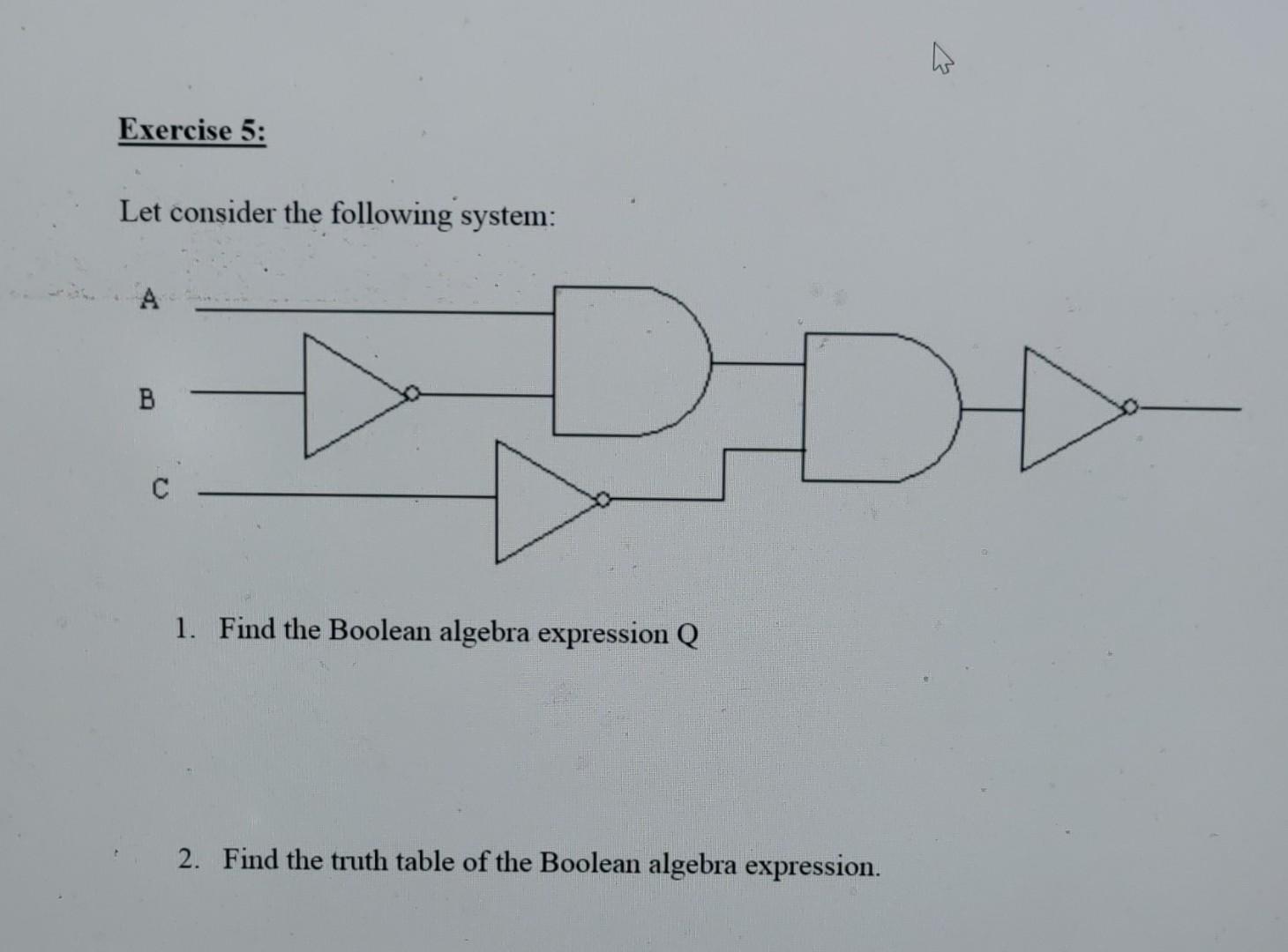 Solved Let consider the following system: 1. Find the | Chegg.com