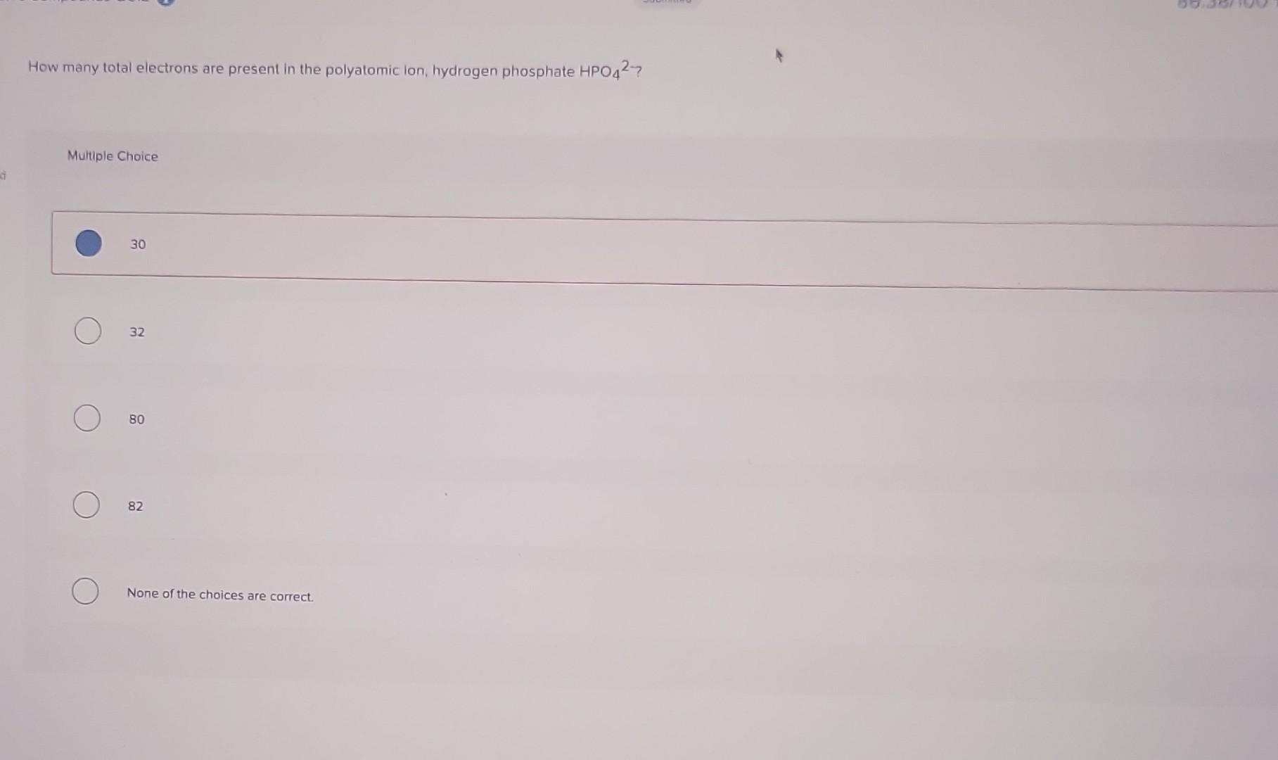 Solved How many total electrons are present in the | Chegg.com