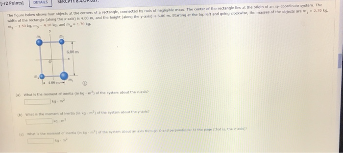 Solved [-12 Points) DETAILS The figure below shows four | Chegg.com
