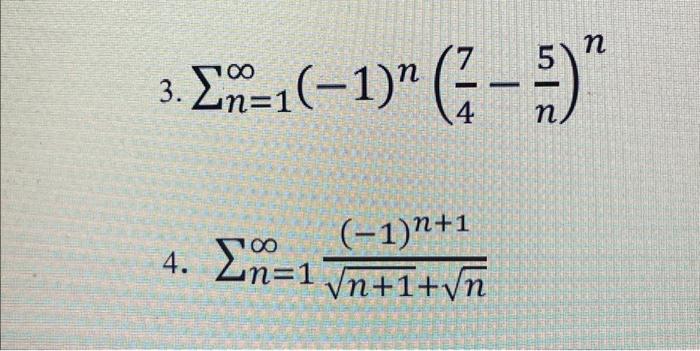 Solved Which of the followinf series converge absolutely, | Chegg.com