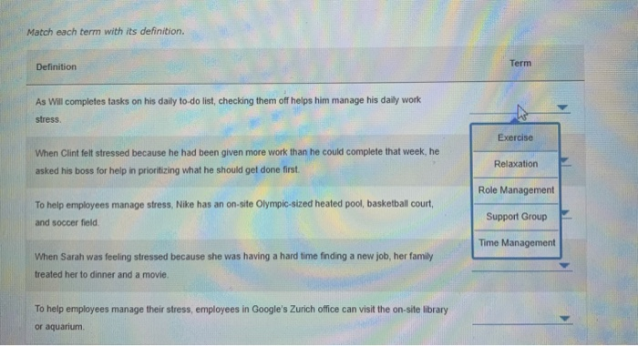 4. Managing stress (Connect) If you tend to get | Chegg.com