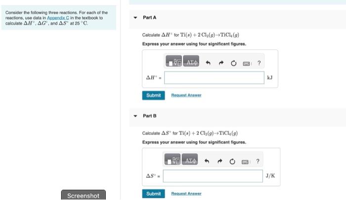 Solved Consider the following three reactions. For each of | Chegg.com