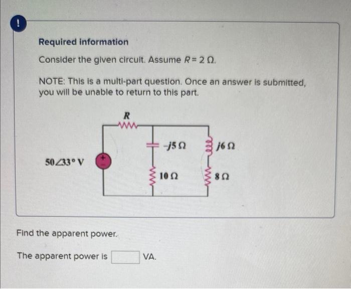 Solved Required Information Consider The Given Circuit. | Chegg.com