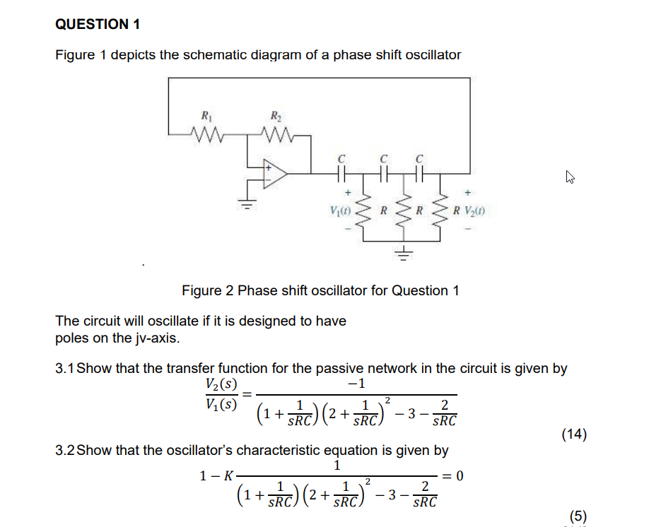 Solved QUESTION 1Figure 1 ﻿depicts the schematic diagram of | Chegg.com