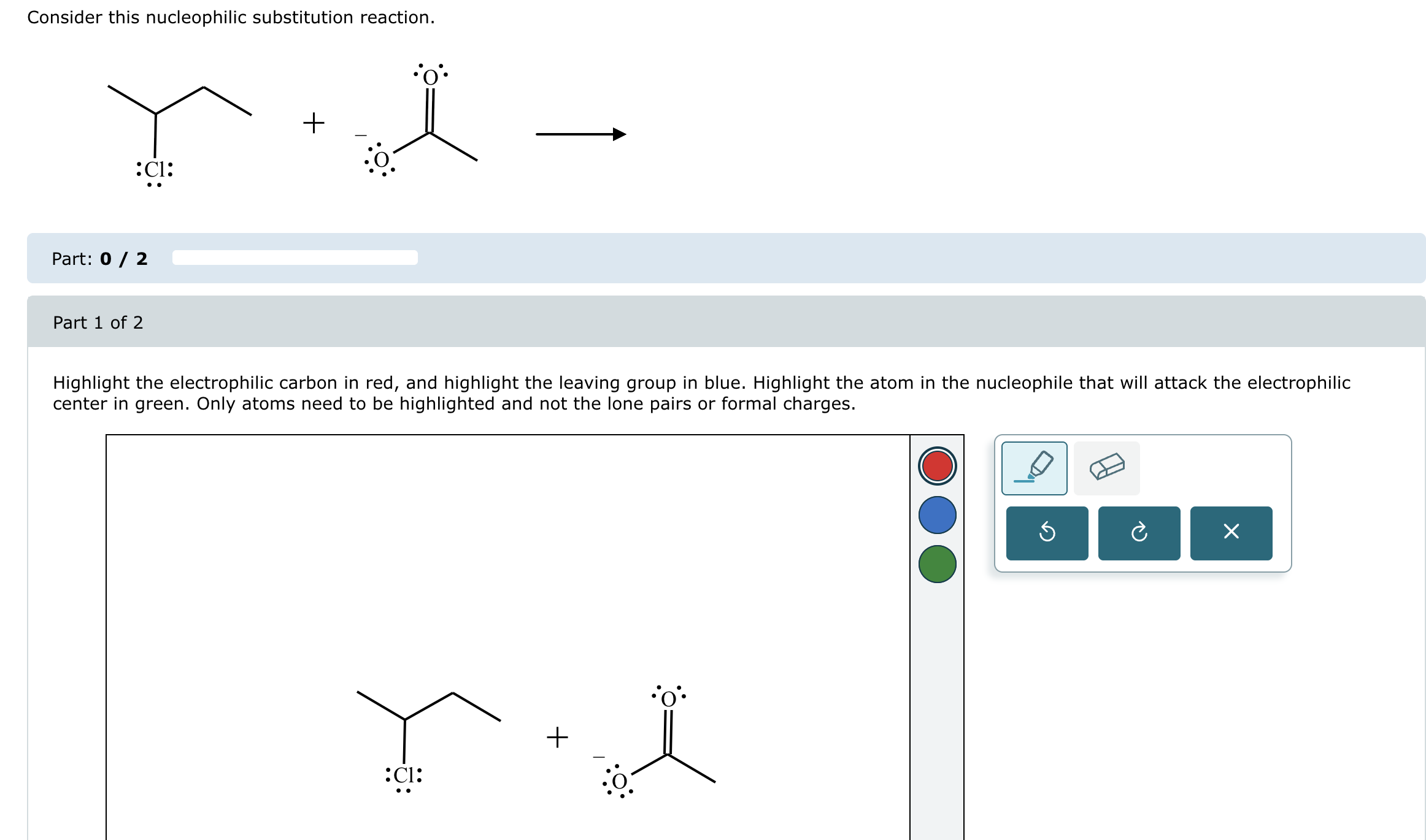 Solved Consider this nucleophilic substitution reaction. | Chegg.com
