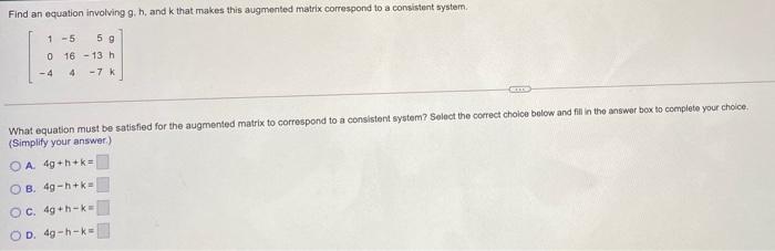 Solved Determine If V Is In The Set Spanned By The Columns | Chegg.com