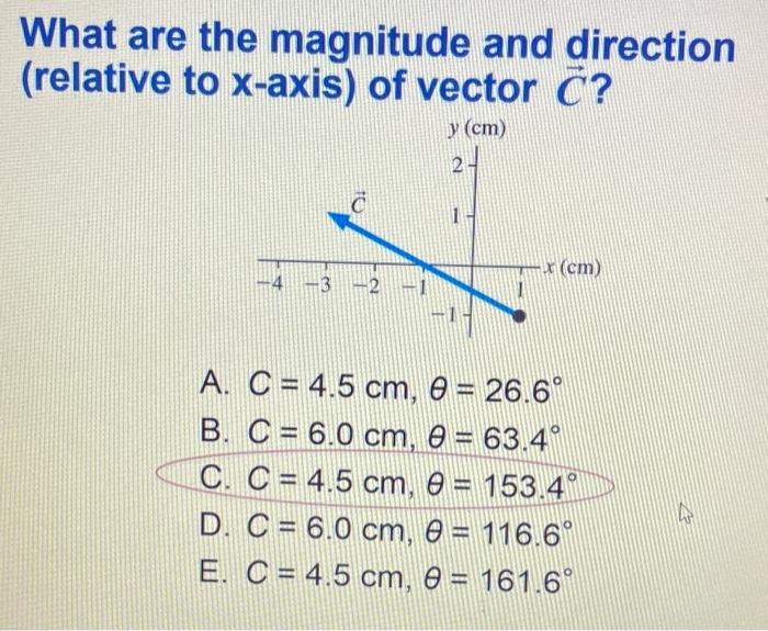 Solved What are the magnitude and direction (relative to | Chegg.com