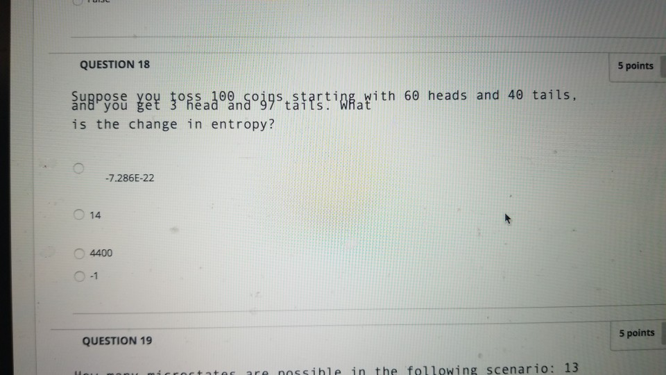 Solved Question Completion Status: QUESTION 19 5 points Save | Chegg.com
