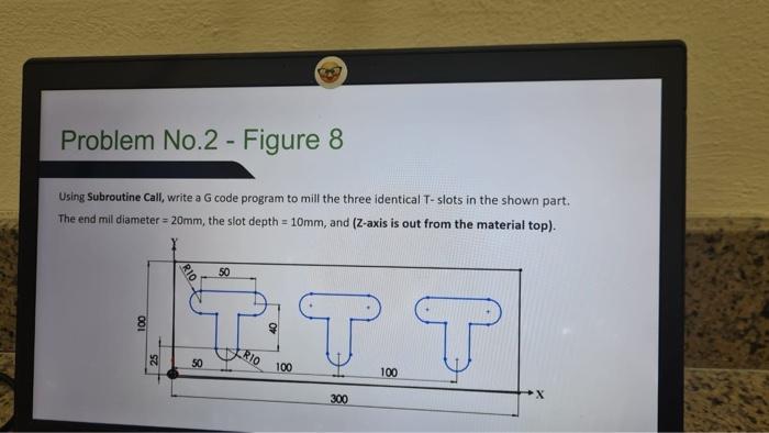 Solved Using Subroutine Call, write a G code program to mill | Chegg.com