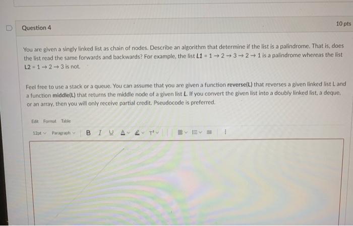 Solved You are given a singly linked list as chain of nodes. | Chegg.com