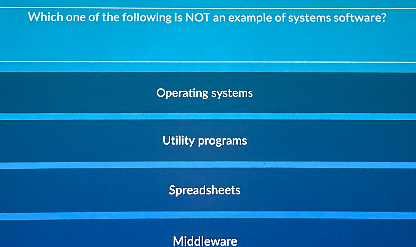 Solved Which one of the following is NOT an example of | Chegg.com