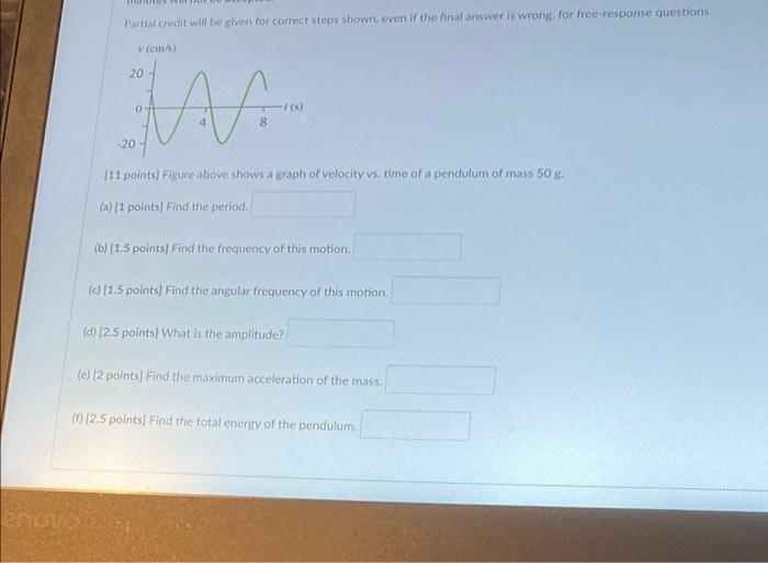 Solved Partial Credit Will Be Given For Correct Steps Shown, | Chegg.com