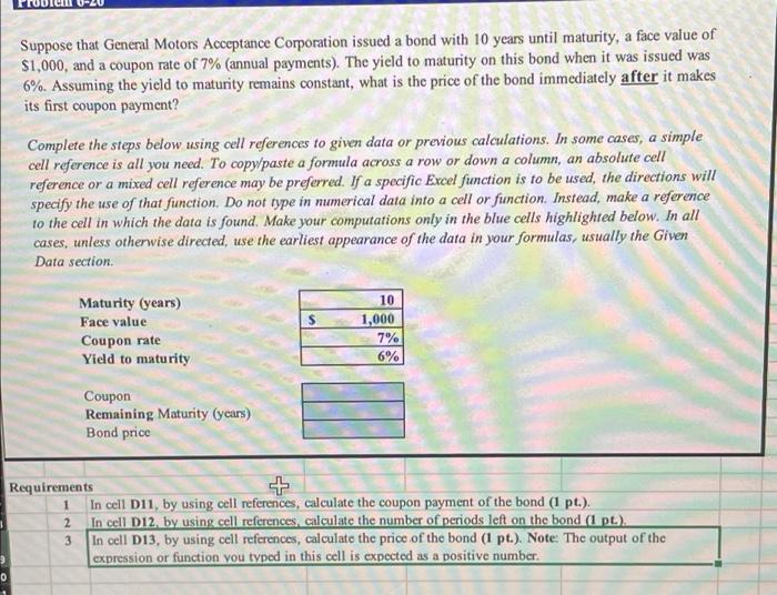 Solved Suppose that General Motors Acceptance Corporation