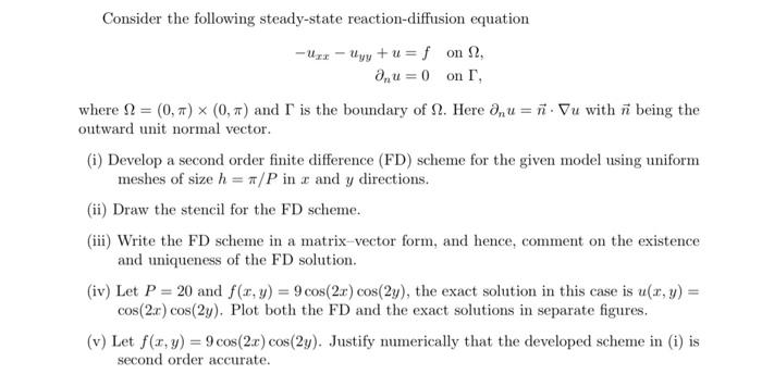 Solved Consider The Following Steady State Reaction Diffu Chegg Com